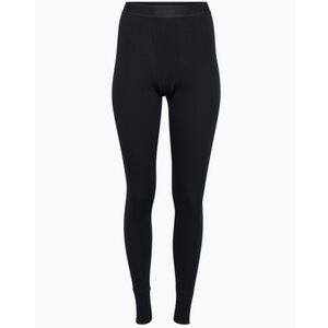 NEW Aritzia TNA HomeStretch Hi-Rise Black Thermal Rib Jersey Knit Skims Leggings